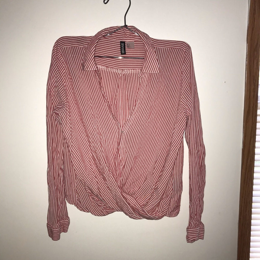 Divided striped shirt// H&M
